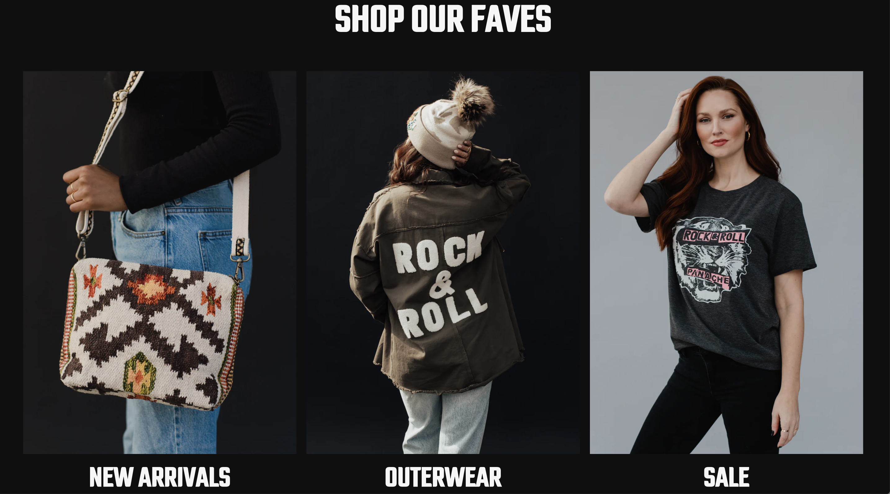 Various product pictures on Panache Apparel’s website using Forge theme that is one of the best shopify themes.